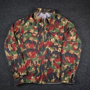 Swiss Military Alpenflage M70 TAZ 83 Camouflage Field Jacket Red Camo Mens XL